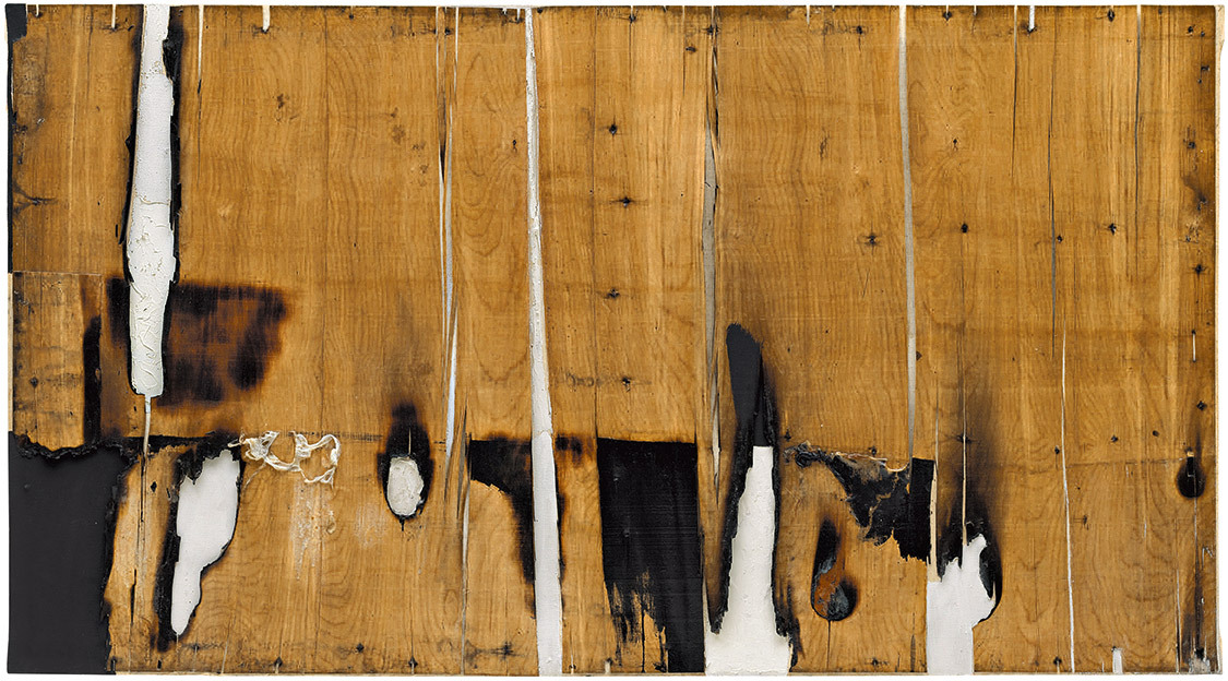 Legno e bianco 1 by Alberto Burri #artbots #guggenheim