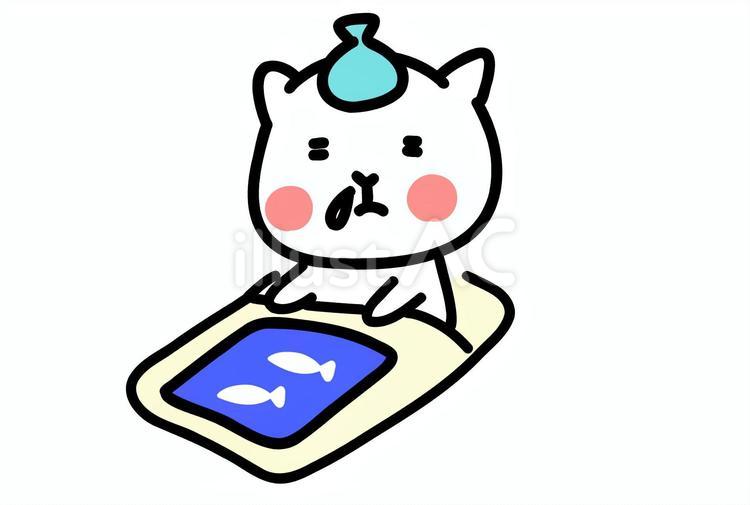 寒かったのか風邪🤧を引く。久しぶりに熱が出るとしんどい🤒戦っている感じです。皆さんお気をつけて　#風邪　#熱　#猫イラスト　#猫好きさんと繫がりたい 　#季節の変わり目