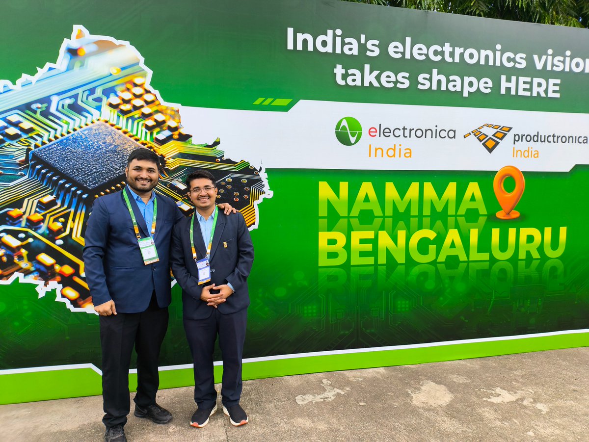 eleics's tweet photo. We recently visited electronica India and productronica India 2025 in #Bangalore and it was an amazing experience!

Two days at the exhibition gave us the chance to explore the latest innovations in #electronics and #IoT, meet industry peers. https://t.co/aIYfxMv62n