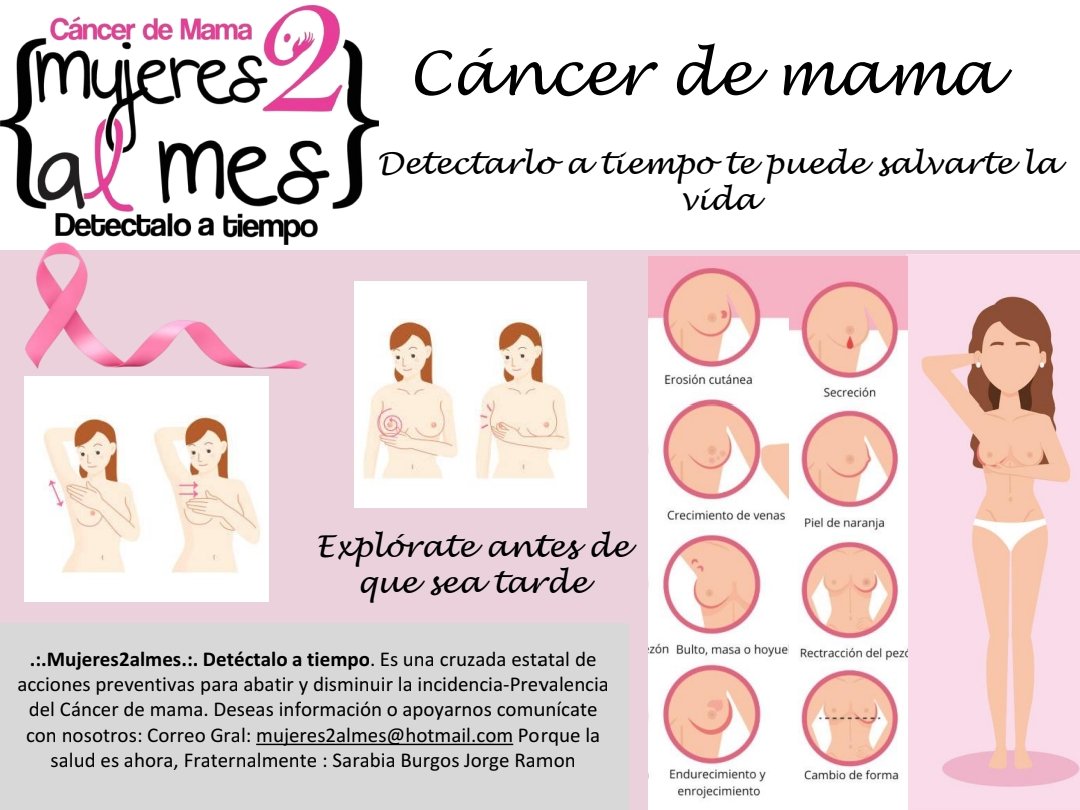 jorgeramon32341's tweet photo. El cáncer de mama le puede tocar a cualquiera, pero con la detección temprana tú puedes detectarlo a tiempo, explorate sin miedo.
#cancerdemama #detectaloya @medicosconcausa https://t.co/EmpOT2Nh0L