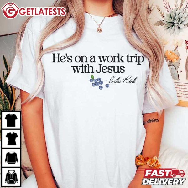GLatests43259's tweet image. 🙏 Faith On The Go! ✨

Rock the Erika Kirk He’s On A Work Trip With Jesus T-Shirt with a touch of Charlie Kirk inspo.

👉 Shop the collection today!
getlatests.com/product-tag/ch…

#FaithStyle #CharlieKirk #Getlatests #USA