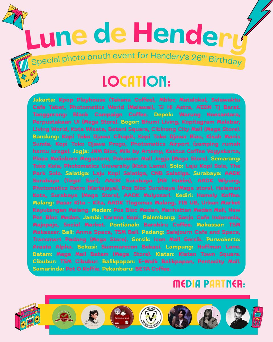 🌙✨ Lune De Hendery is now OPEN! ✨🌙
Celebrate Hendery’s 26th Birthday
by <a href="/ywwabdg/">WAYZENNI BANDUNG</a> 🌸

📍 Photomatics (more detail on poster)
📅 22–28 Sept 2025

Don’t miss it, let’s capture the moment and make your own Hendery Day memory 💜⚡

#Lune_de_Hendery
#Lunedery
#HenderyDay