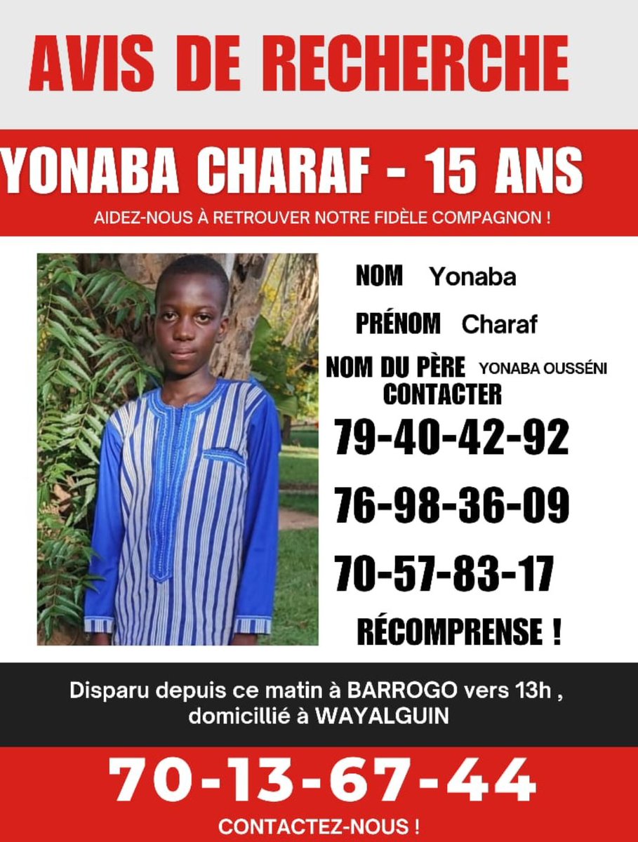 WSagbe's tweet photo. #AVIS_DE_RECHERCHE https://t.co/5b5mG9tHQg