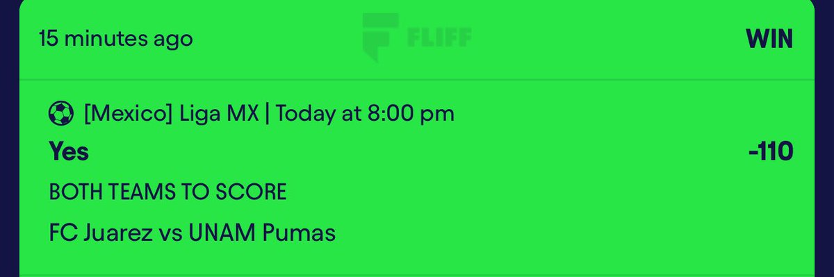 Stop sleeping and join the discord 🥶
Went 3/3 today . Cashed both my Liga mx slips. I’ll be dropping 1 of tomorrows slips here but If u wanna catch all the slips join the discord 💯

#LigaMX | #GamblingX | #soccer