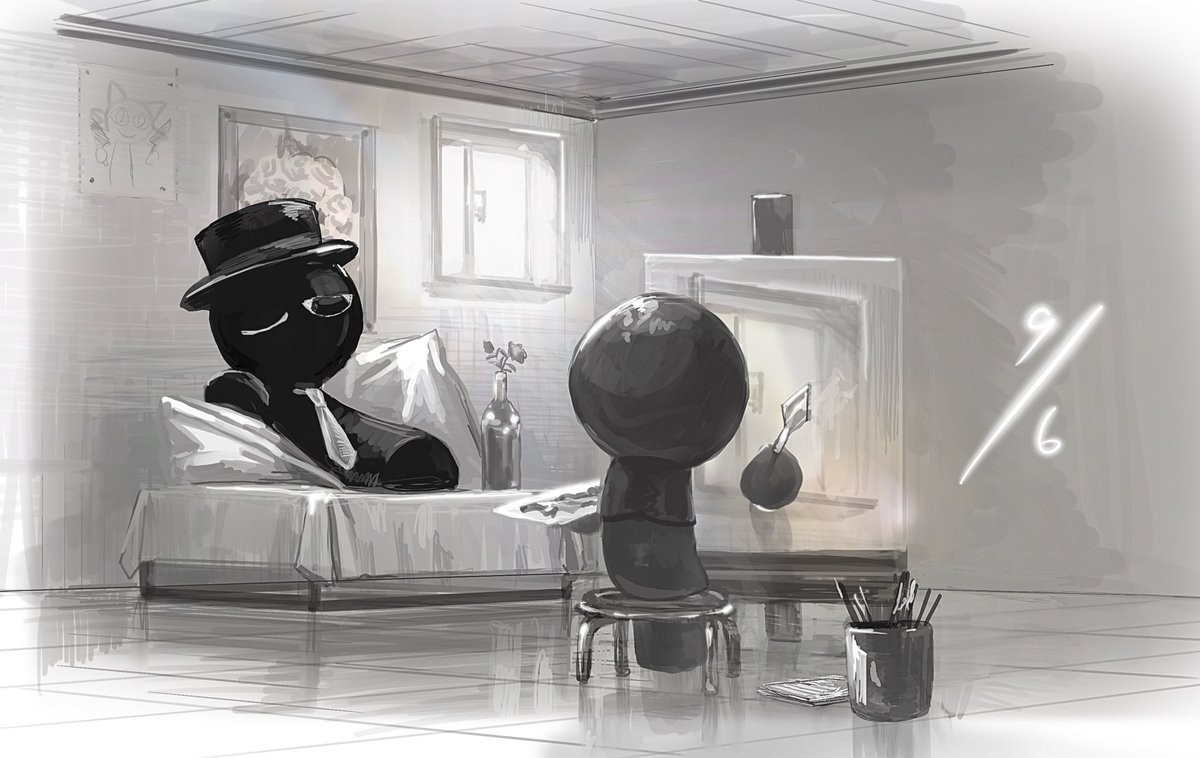 ずっとここに絵を載せられてないので別のところで出したものを…