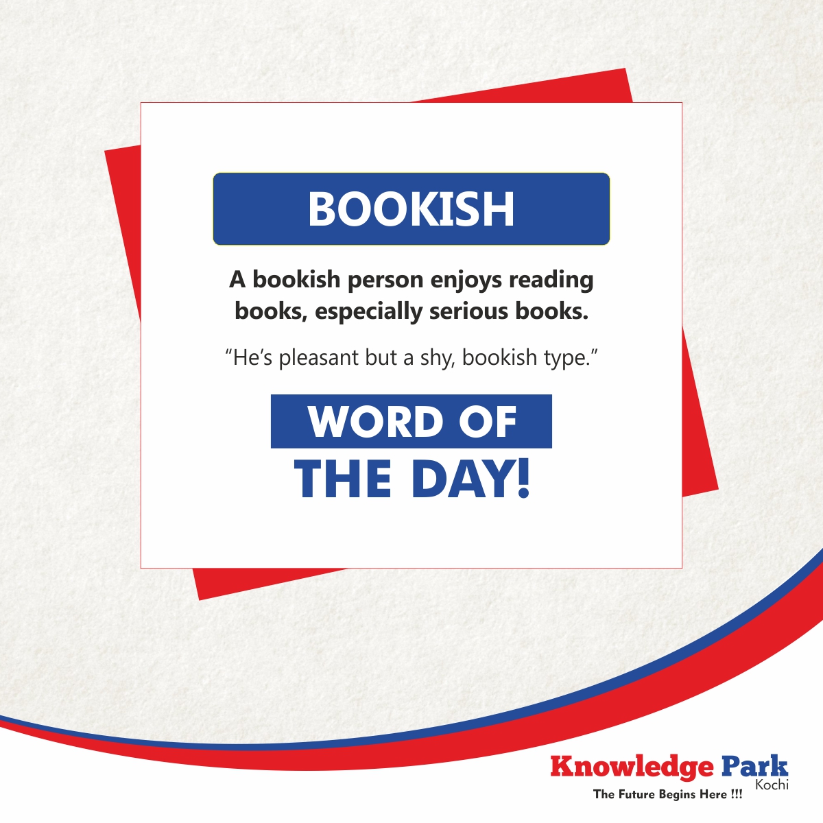 Knowledgepark5's tweet image. Word of the day !

#KnowledgePark #wordoftheday #students #learning #vocabulary #words