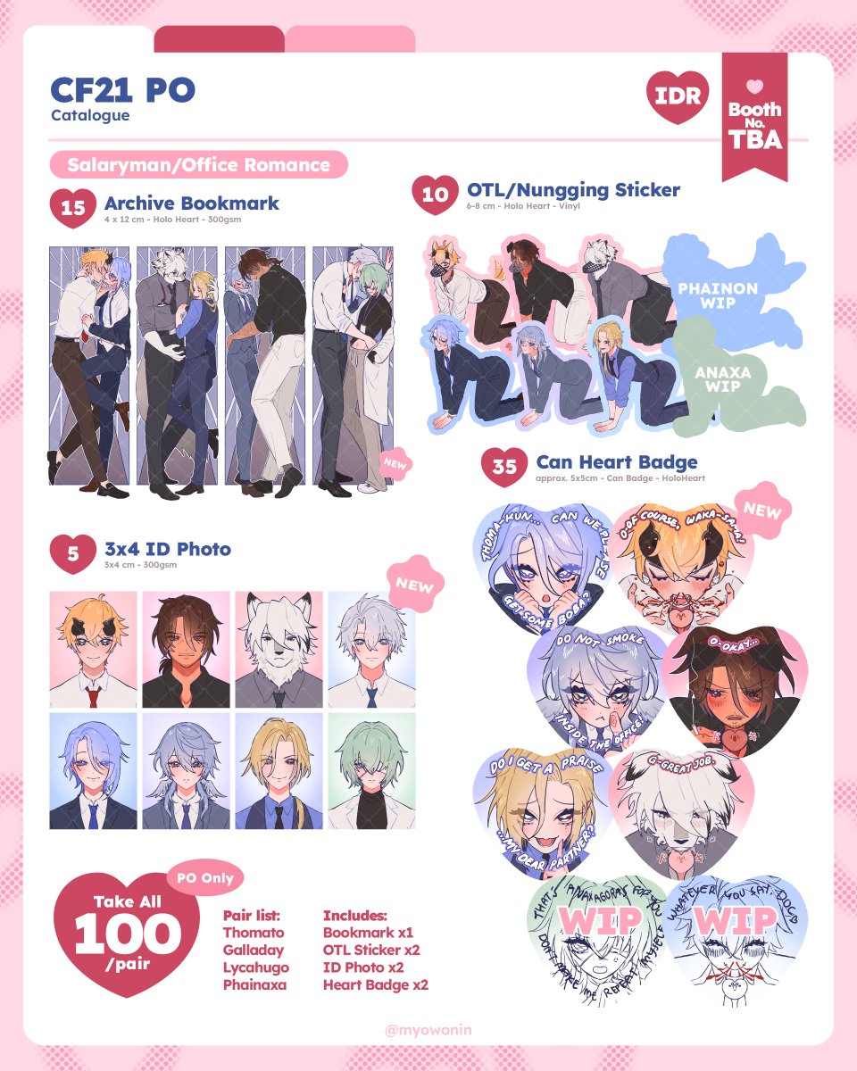 myowonin's tweet image. ((🩷+🔁 pls&amp;amp;ty))

my CF21 PO is open ദ്ദി・ᴗ・)
 #cf21catalogue #CF21 

🗓️ 24-30 sept 2025 (pickup) &amp;amp; 15 oct (mail)
💌 pickup (both days) &amp;amp; mail OK
💗 hsr, genshin, zzz, black butler, nijiEN

↓ more info in thread ↓
1/? - BL genshin, hsr, zzz, black butler