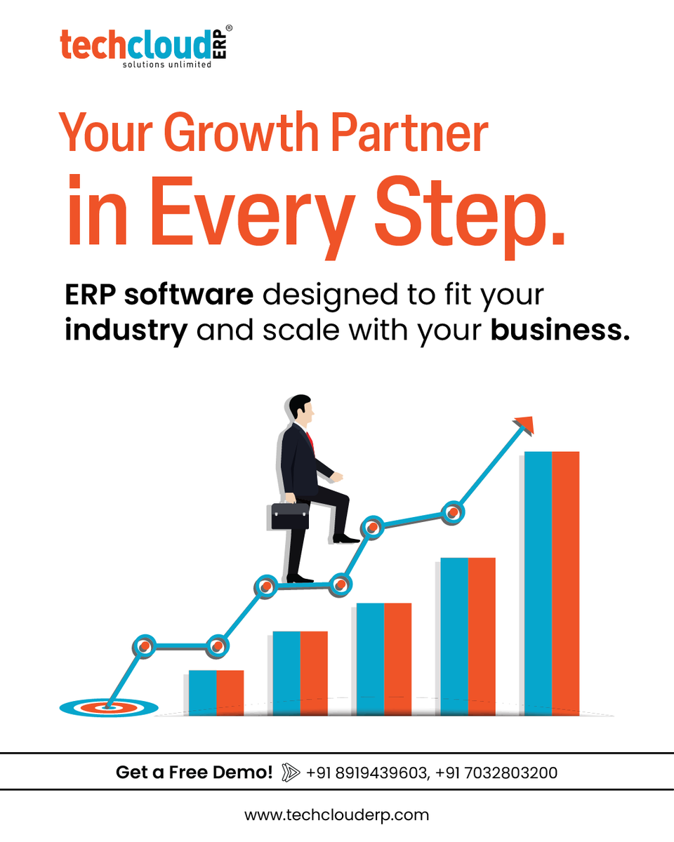 TechCloudERP's tweet image. 🚀 Your Growth Partner in Every Step!

#techclouderp #GrowthPartner #IndustrySolutions #MaximizeGrowth #EfficiencyBoost  #DigitalTransformation #FutureOfWork #TechForGrowth  #BusinessSuccess #Chennai #viralpost #trending #hyderabad #socialmedia #hyderabadbusiness #erpsoftware