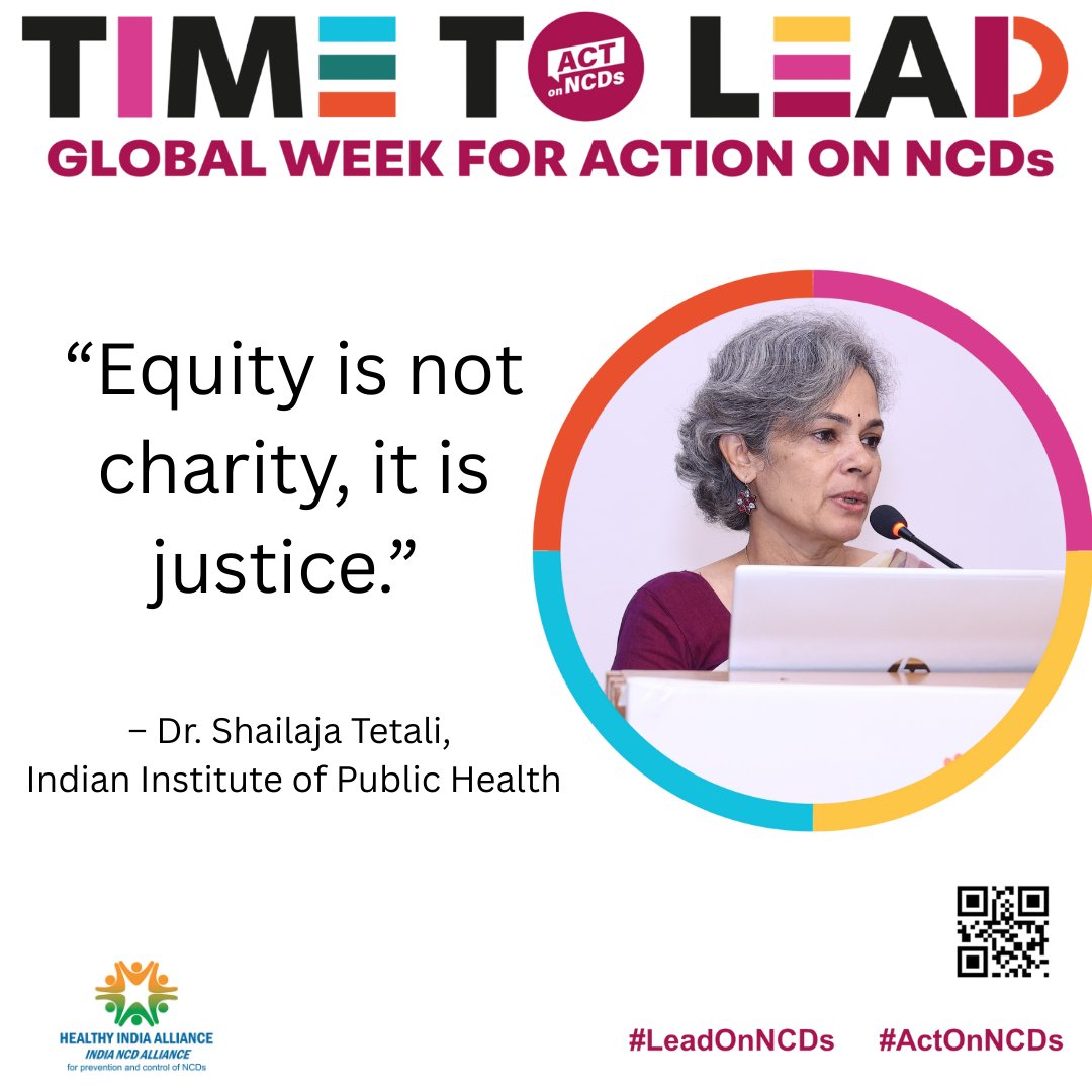HIA_NCD's tweet photo. Justice in #NCD care means designing policies & systems that ensure dignity, fairness & access for all.
@ncdalliance @WHO @WHOSEARO @MoHFW_INDIA @thePHFI @Hriday_Org @IIPHHyderabad @PopFoundIndia
#LeadOnNCDs #ActOnNCDs #HealthEquity #TimeToLead #globalweekforaction #UNHLM #HLM4 https://t.co/iAfkHXRPHR