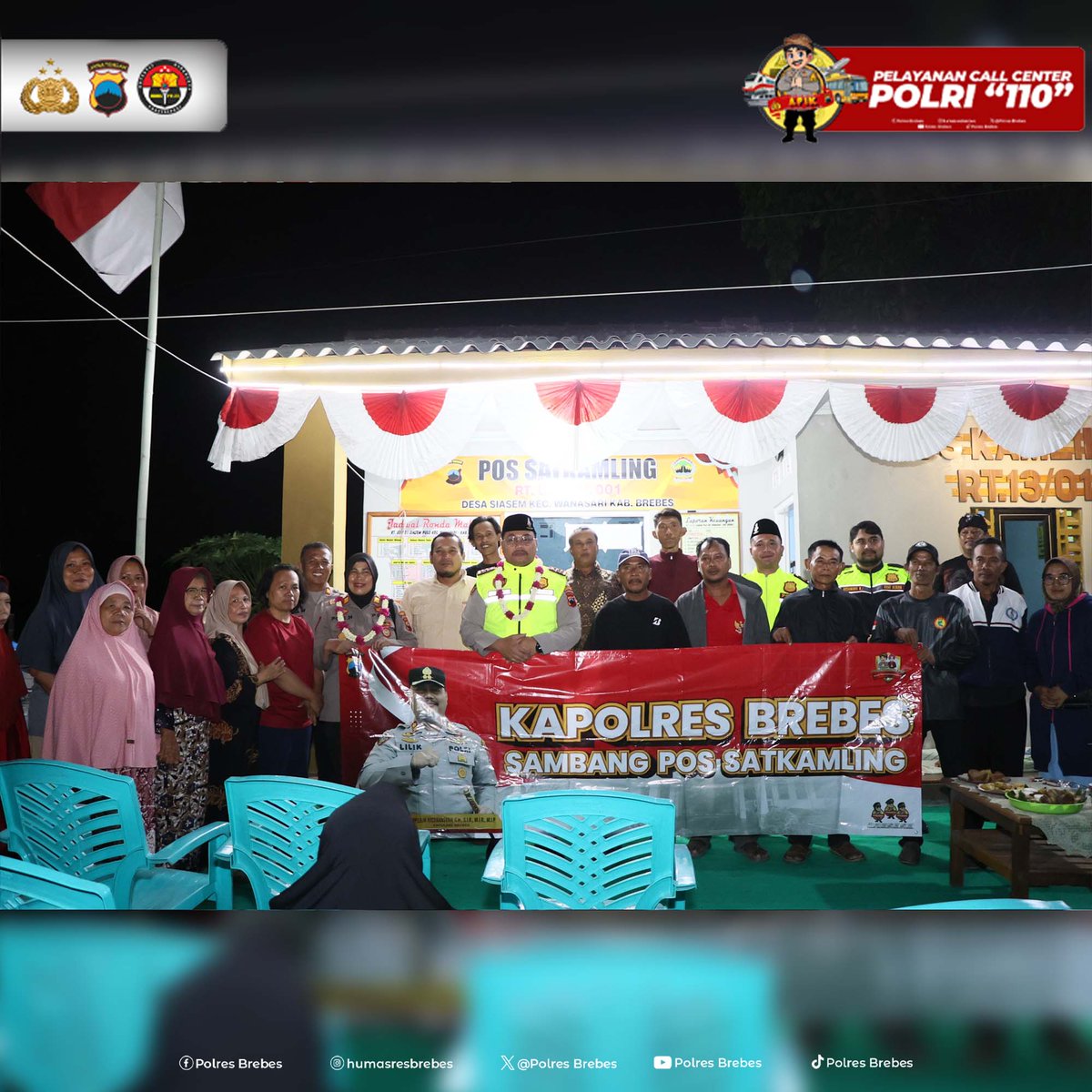Kapolres Brebes Ajak Masyarakat Aktif Jaga Kamtibmas Mulai dari Tingkat RT

@divisihumaspolri
@humas_poldajateng

#polresbrebes
#polresbrebesapik
#bhabinkamtibmas
#humaspolri
#polriuntukindonesia
#polrihadir
#polisiindonesia
#PolriPresisi
#brebeshariini