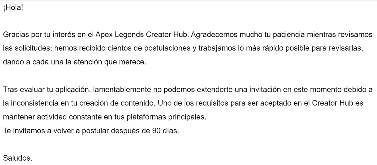 Solo juego y hago contenido de Apex amigos!!

Bueno al menos me contestaron.. 

F