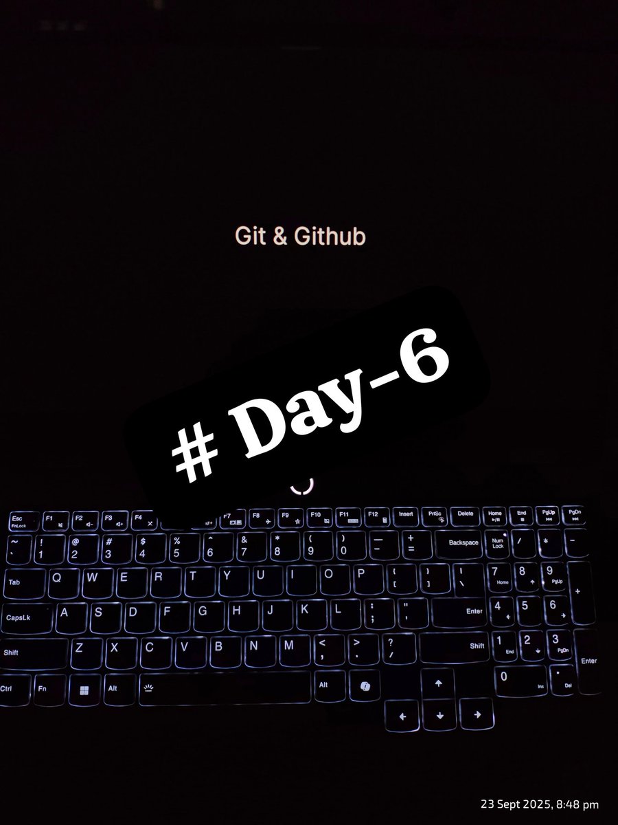 rajeshmaity07's tweet image. ⚡ Day 6 @ Sheryians Coding School
🖥️ Git Workflow Simplified:
📂 Folder = Working Directory
📝 Staging Area = Ready to Commit
💾 Local Repo = Saved Versions
☁️ Remote Repo = Cloud Backup &amp;amp; Collaboration
Track Who, What &amp;amp; When! #Git #Coding #Day6 #Cohort2_0 #SheryiansCodingSchool