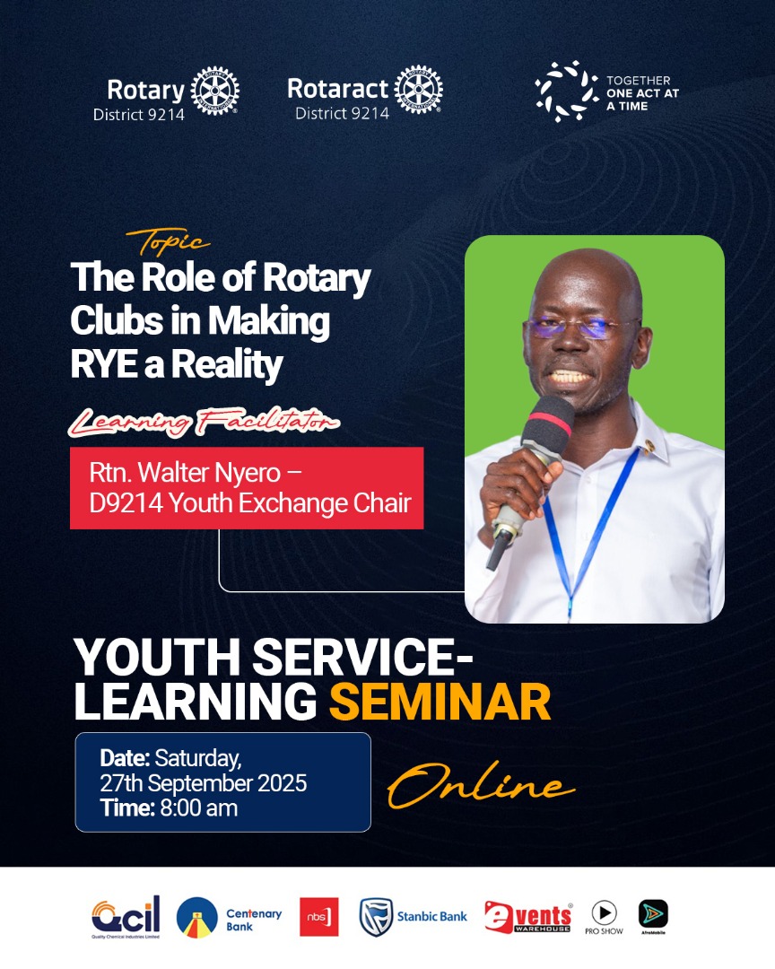 rotaryd9214's tweet image. Youth Exchange builds bridges.
With Rtn. Walter Nyero, we’ll uncover how Rotary Youth Exchange connects young people globally, fostering understanding, peace &amp;amp; lifelong friendships across cultures. 🤝🌐
#RYE #GlobalCitizenship