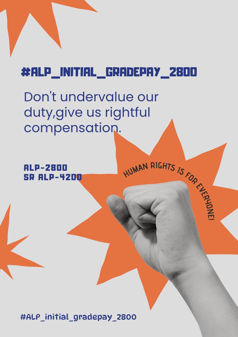 #alp_initial_gradepay_2800
<a href="/PMOIndia/">PMO India</a> <a href="/RahulGandhi/">Rahul Gandhi</a> <a href="/RailMinIndia/">Ministry of Railways</a> <a href="/TheLallantop/">The Lallantop</a> <a href="/ravish_journo/">ravish kumar</a> <a href="/ShivaGopalMish1/">Shiva Gopal Mishra</a> 

Please sir Look into this matter 🙏