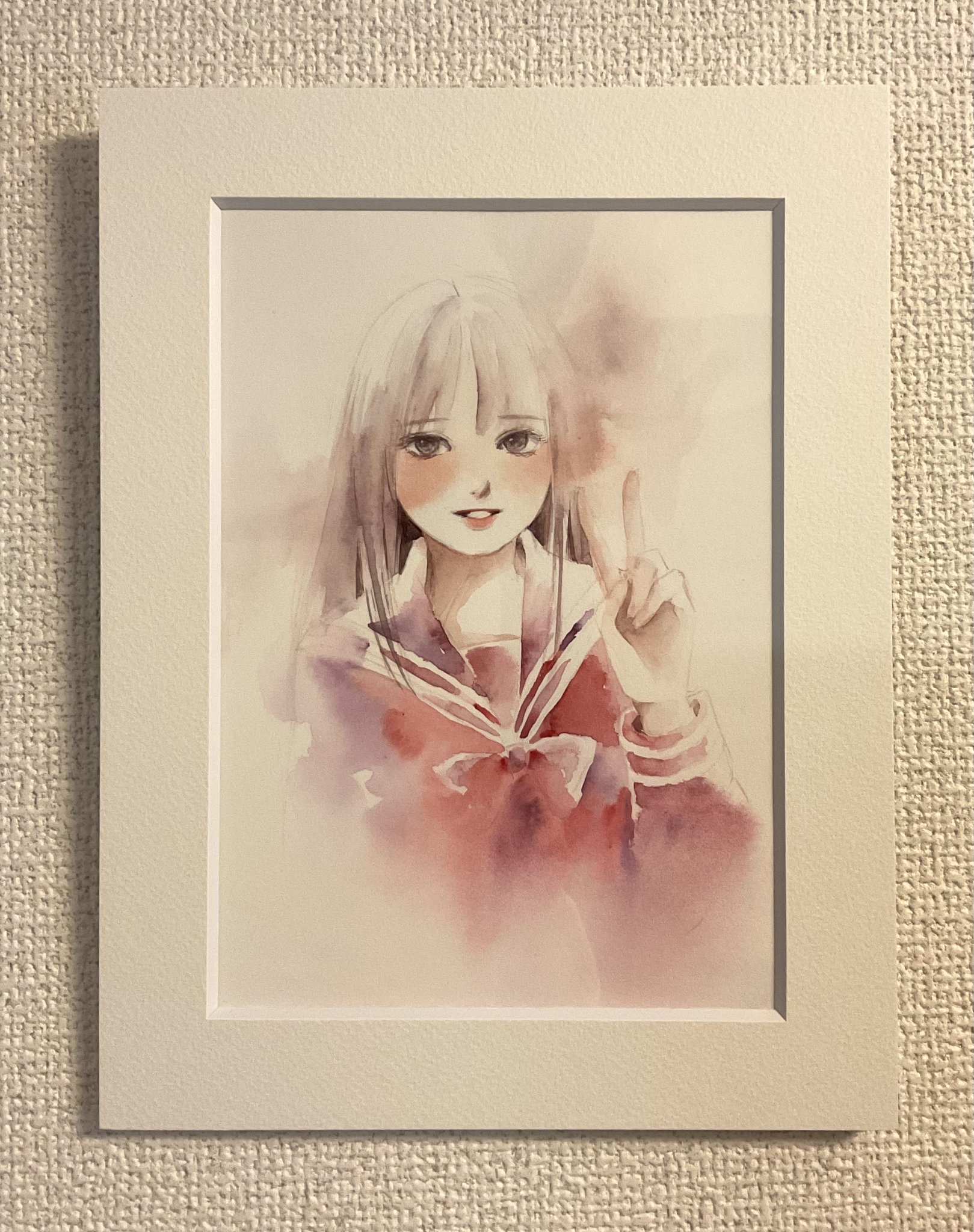 水彩画の小人 (フレーム付き) hikari🌺水彩 on X: 