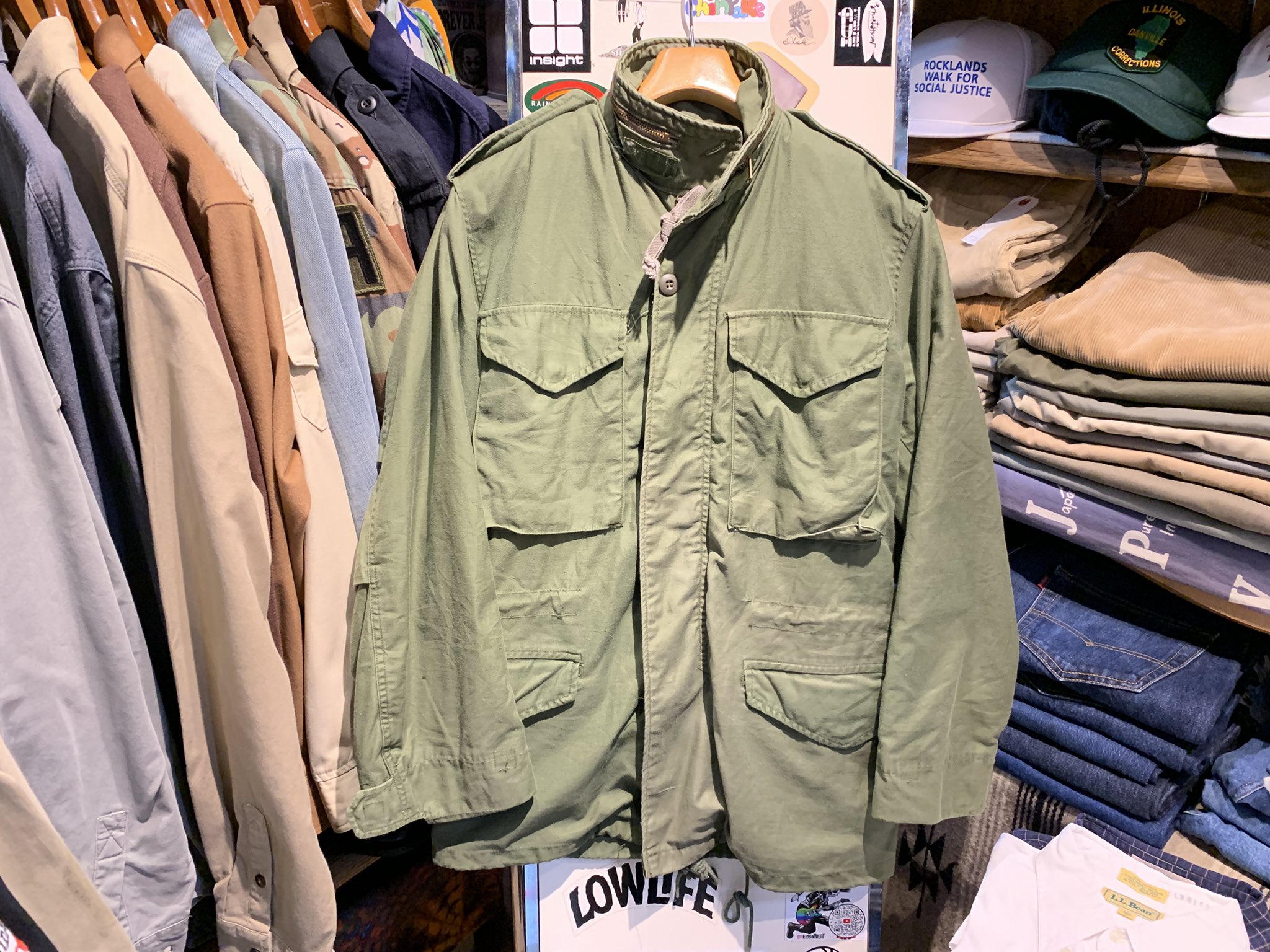 M-65 古着 古着 60s 米軍 US M-65 2nd アルミジップ ミリタリー フィールド