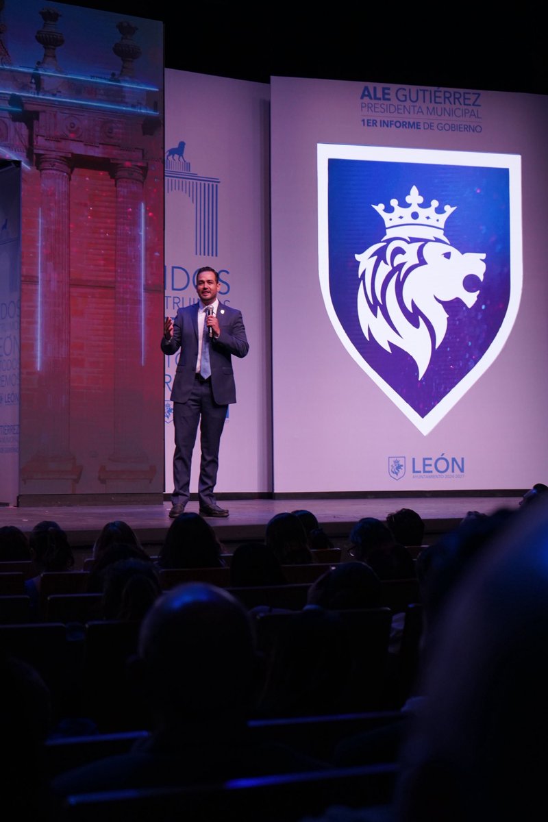 Aquí en #León ponemos a la persona en el centro de todas las decisiones, este #1erInformeAleGutiérrez es muestra de ello. Un año de gran trabajo por las familias de León liderado por mi querida @alegutierrez_mx en equipo con ustedes. 

¡Seguiremos trabajando por #León! 🦁