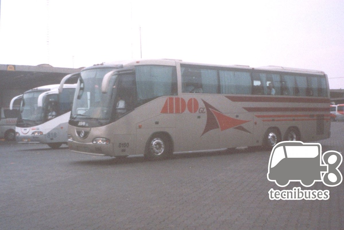 Tecnibuses_1's tweet image. Uno de los primeros Irizar  Century que llegaron a nuestro país a inicios del 2000 fue para @tuADO GL, con esa novedosa estética el carrocero español ganó mercado en el transcurso de los años.
Chasis @MBenzBusesMx .
#tecnibuses