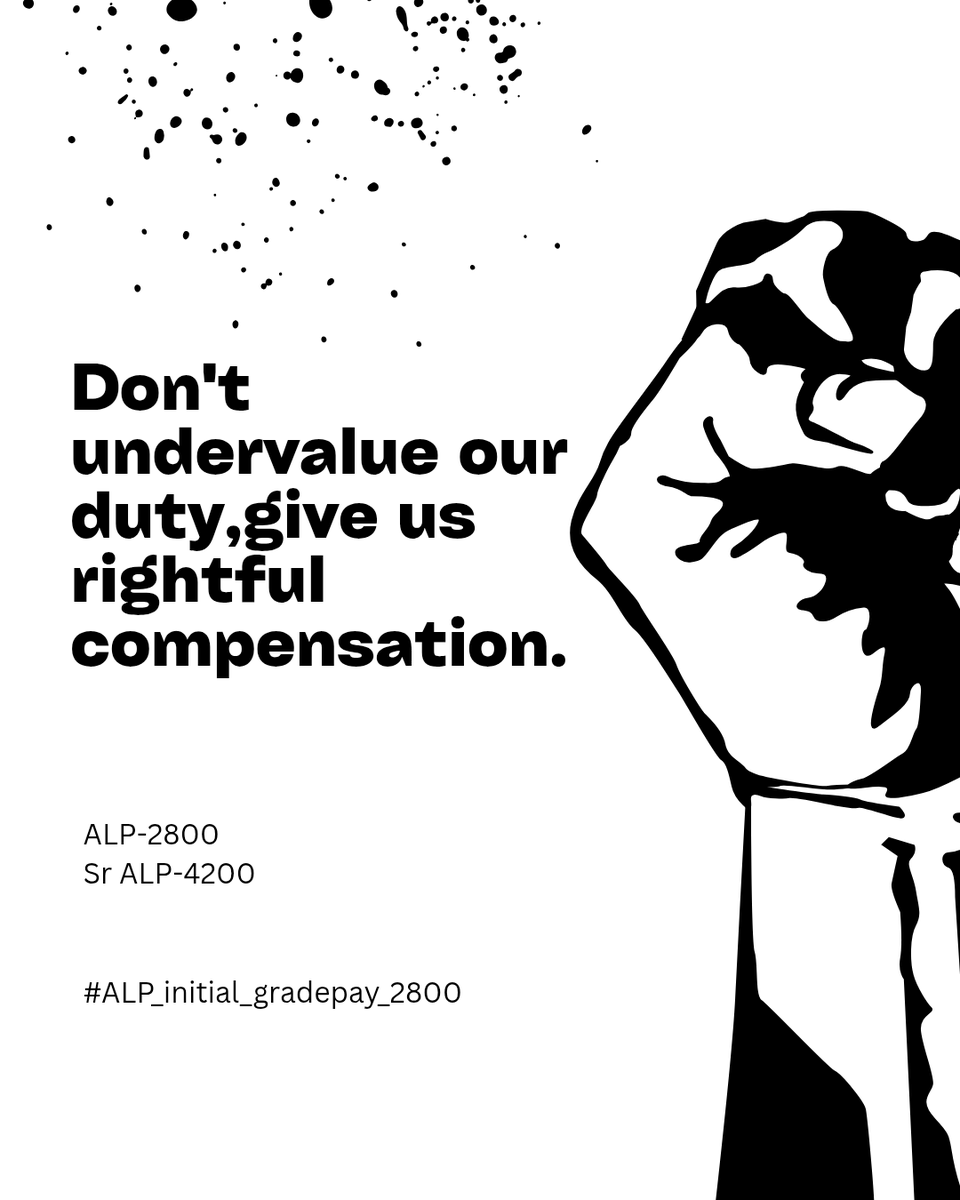 rajms420's tweet photo. #ALP_initial_gradepay_2800
we are railway pilot 🧑‍✈️ deserve payment for hardwork, responsibility against nature.
@PMOIndia 
@narendramodi
@DoPTGoI 
@RahulGandhi 
@RailMinIndia 
@FinMinIndia 
@BMSkendra 
@AILRSA_GNT 
@airfindia 
@nfirindia 
@AshwiniVaishnaw 
@TheLallantop https://t.co/TzcgTtRNR9