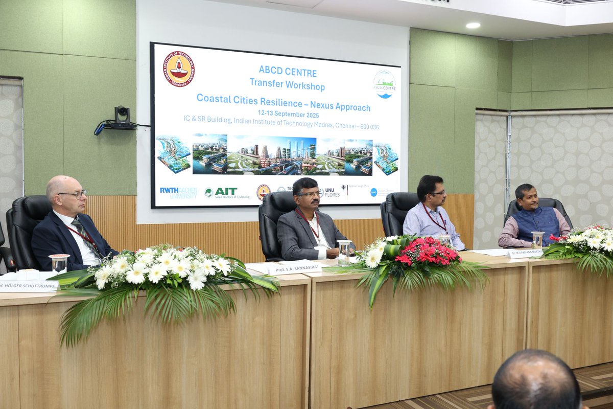 sasraj17's tweet image. ABCD-Centre hosted the Transfer Workshop on Coastal Cities Resilience – Nexus Approach at IIT Madras, bringing experts together to advance sustainable, climate-resilient solutions.

#CoastalResilience #NexusApproach #ClimateAction #sustainablecities