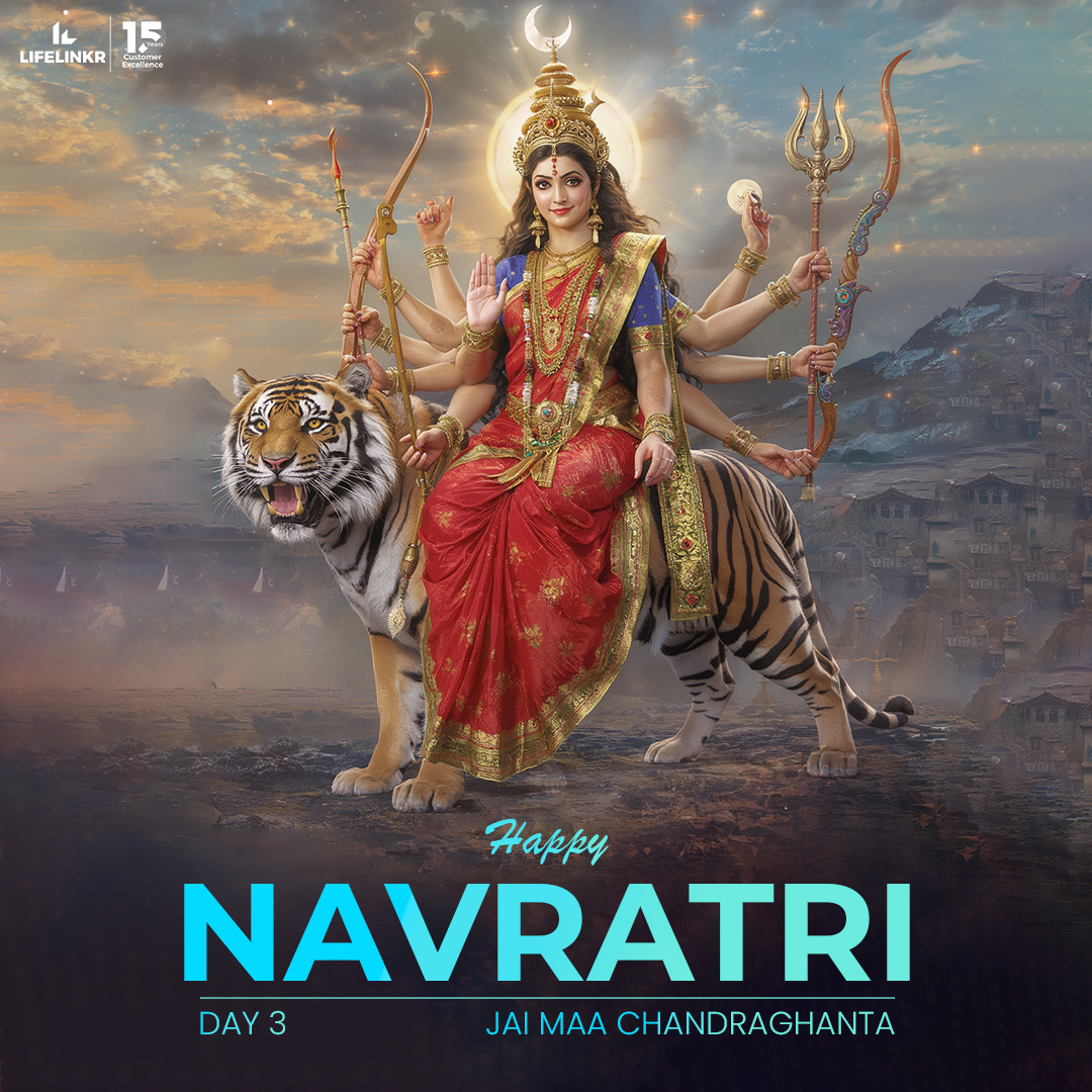 LifeLinkr_IN's tweet image. 🌺 On the 3rd day of Navratri, we bow to Maa Chandraghanta, the goddess of courage, grace &amp;amp; serenity. Her blessings remove fear and bring peace &amp;amp; strength. Wishing you and your family a blessed Navratri. 🙏 Jai Maa Chandraghanta!

#MaaChandraghanta #NavratriDay3 #IVFSoftware