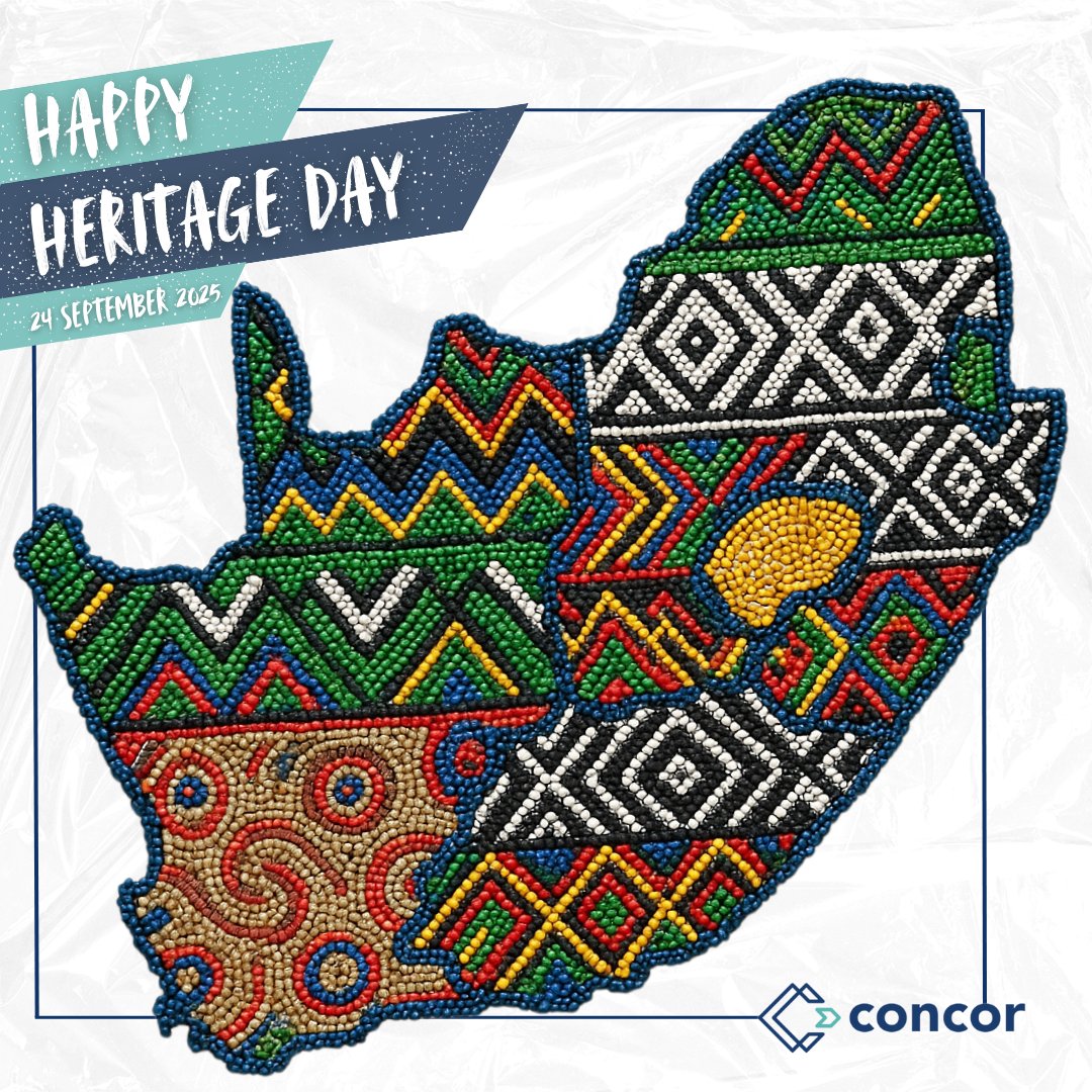 ConcorConstruct's tweet image. South Africa’s story is written in colour, culture and courage. This #HeritageDay, Concor celebrates the people who build, create and carry our nation forward. From the first stone to the skylines of tomorrow, we honour our roots while building a future that belongs to us all.