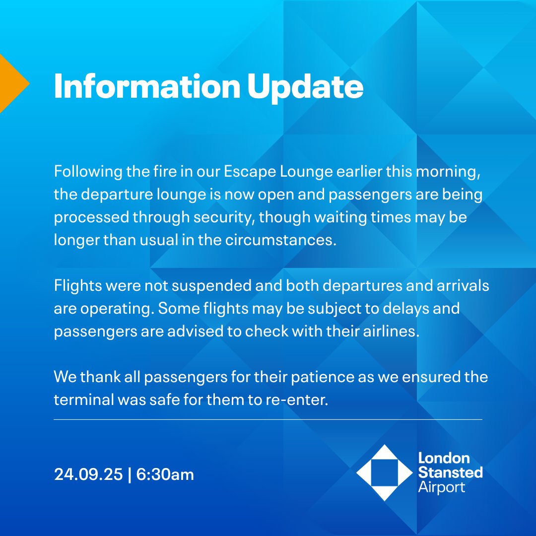 London Stansted Airport tweet media