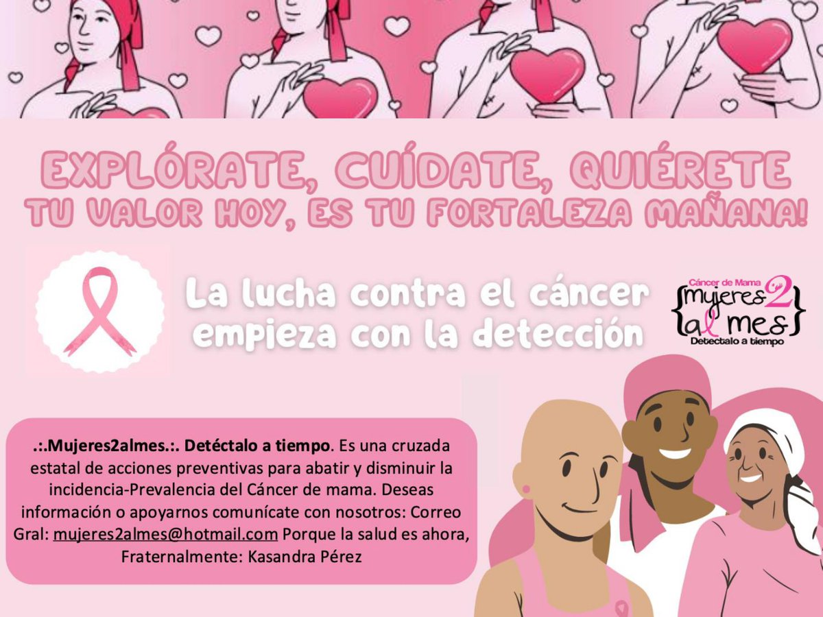 dkasandrap's tweet photo. Tócate para que no te toque, la autoexploración puede salvar tu vida 
#cancerdemama #detectaloya
@medicosconcausa https://t.co/D7QJ1IIb9L