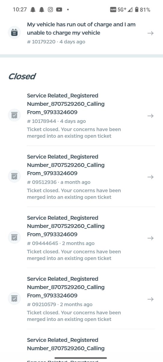 Mohamma79327576's tweet photo. #OlaElectric #olahyperservice
#bhash #olascooterproblem #ceobhavishagrwal #costumersupport
#consumerhelp
Every time I complain, they close the previous cmplnt & register a new one, but do not solve the prblms.
I've been very frustrated with this company's scooter. Now I'm tired https://t.co/CK4b8zr4JK
