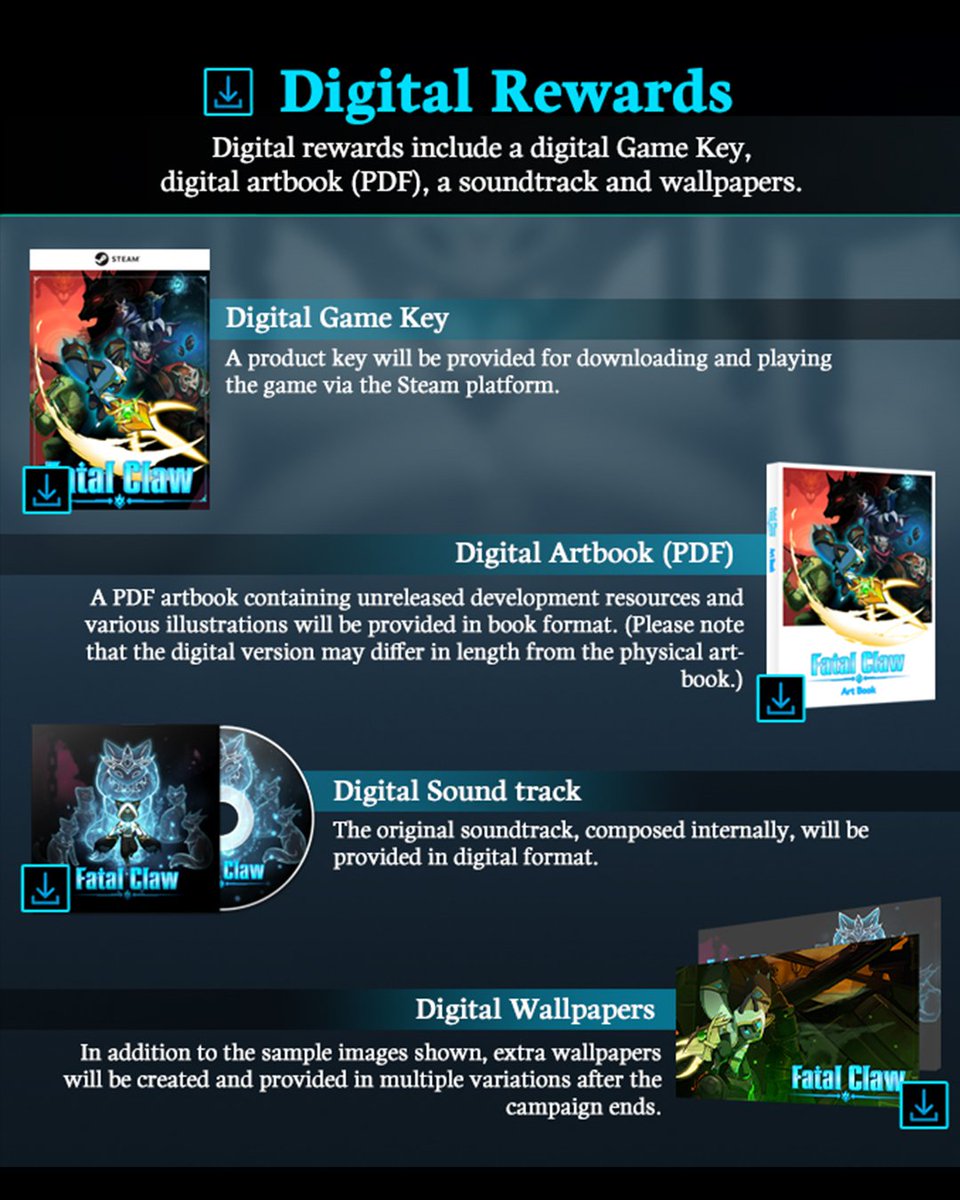 Com2uS_Holdings's tweet image. #Fatalclaw KICKSTARTER OPEN!🎉
Check out the exclusive ✨Kickstarter backer rewards! 👀

🚨Early birds Ends on 9/25 5:00 AM (PDT)!🚨

🔗kickstarter.com/projects/87838… ⬅️ Level up with exclusive🎁rewards—back the project now and don’t let this adventure pass you by! 👀👏

#Kickstarter