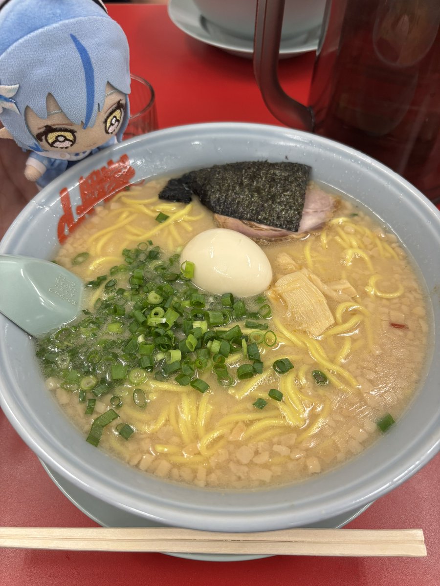 ラミィちゃんプレ塩の味濃いめだよ
日曜日に行ってきたけどあげ忘れてたw
 #雪民食堂 
 #雪民ラーメン同好会