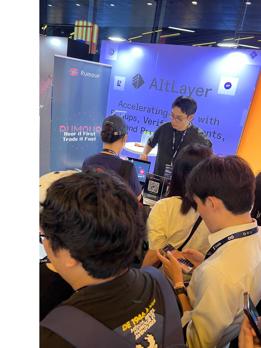 AltLayer (@alt_layer) on Twitter photo busiest booth award in the <a href="/BithumbOfficial/">Bithumb</a> zone goes to AltLayer x <a href="/trade_rumour/">rumour.app π</a> busiest booth award in the <a href="/BithumbOfficial/">Bithumb</a> zone goes to AltLayer x <a href="/trade_rumour/">rumour.app π</a>
