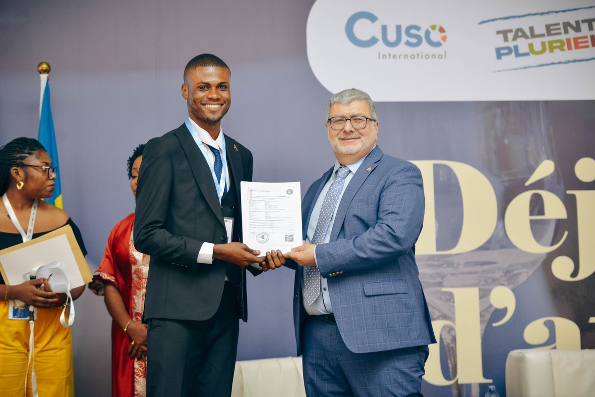 Heureux d’avoir participé au déjeuner d’affaires de <a href="/CUSOIntl/">Cuso International</a> RDC.

Merci aux organisateurs et félicitations aux récipiendaires qui contribuent au développement de notre pays !

#LeadershipResponsable #Entrepreneuriat #RDC