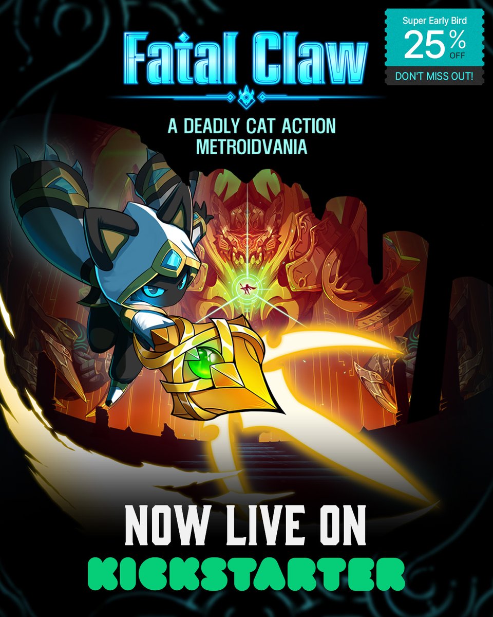 Com2uS_Holdings's tweet image. #Fatalclaw KICKSTARTER OPEN!🎉
Check out the exclusive ✨Kickstarter backer rewards! 👀

🚨Early birds Ends on 9/25 5:00 AM (PDT)!🚨

🔗kickstarter.com/projects/87838… ⬅️ Level up with exclusive🎁rewards—back the project now and don’t let this adventure pass you by! 👀👏

#Kickstarter