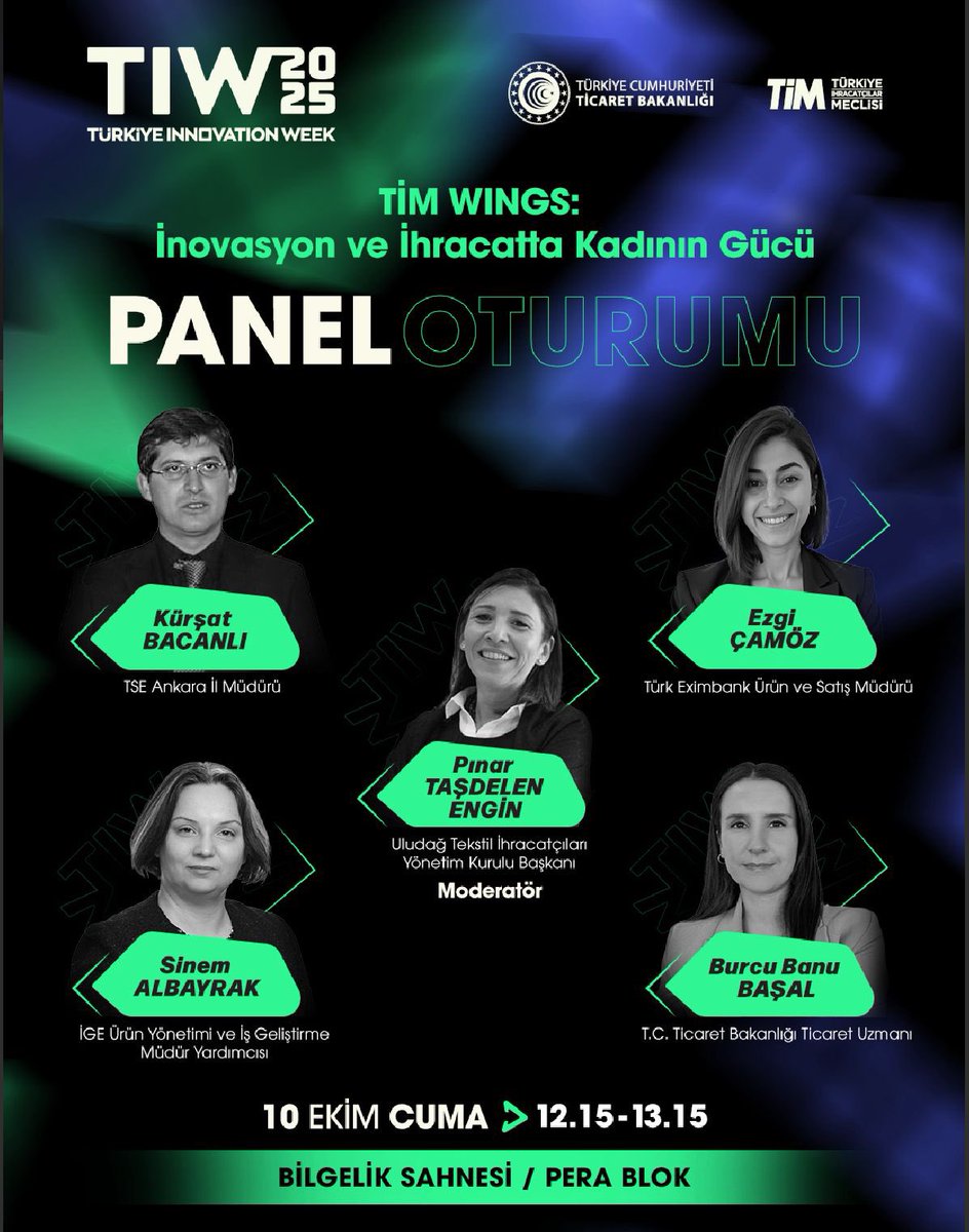 #TIW2025 #TİMWINGS İNAVASYON ve İHRACATTA  KADIN GÜCÜ turkiyeinnovationweek.com web sayfası üzerinden katılım formunu doldurabilirsiniz <a href="/turkihracat/">TİM</a>