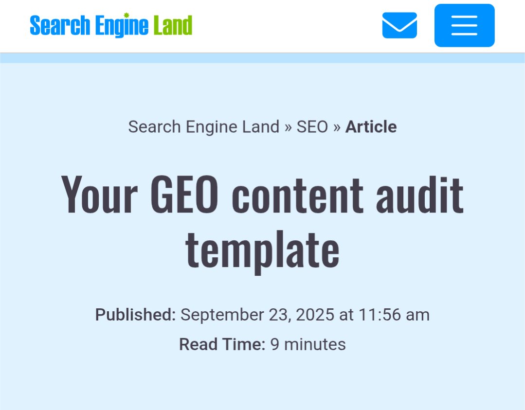 gaganghotra_'s tweet image. LMAO 🤣🤣
"Your GEO content audit template"