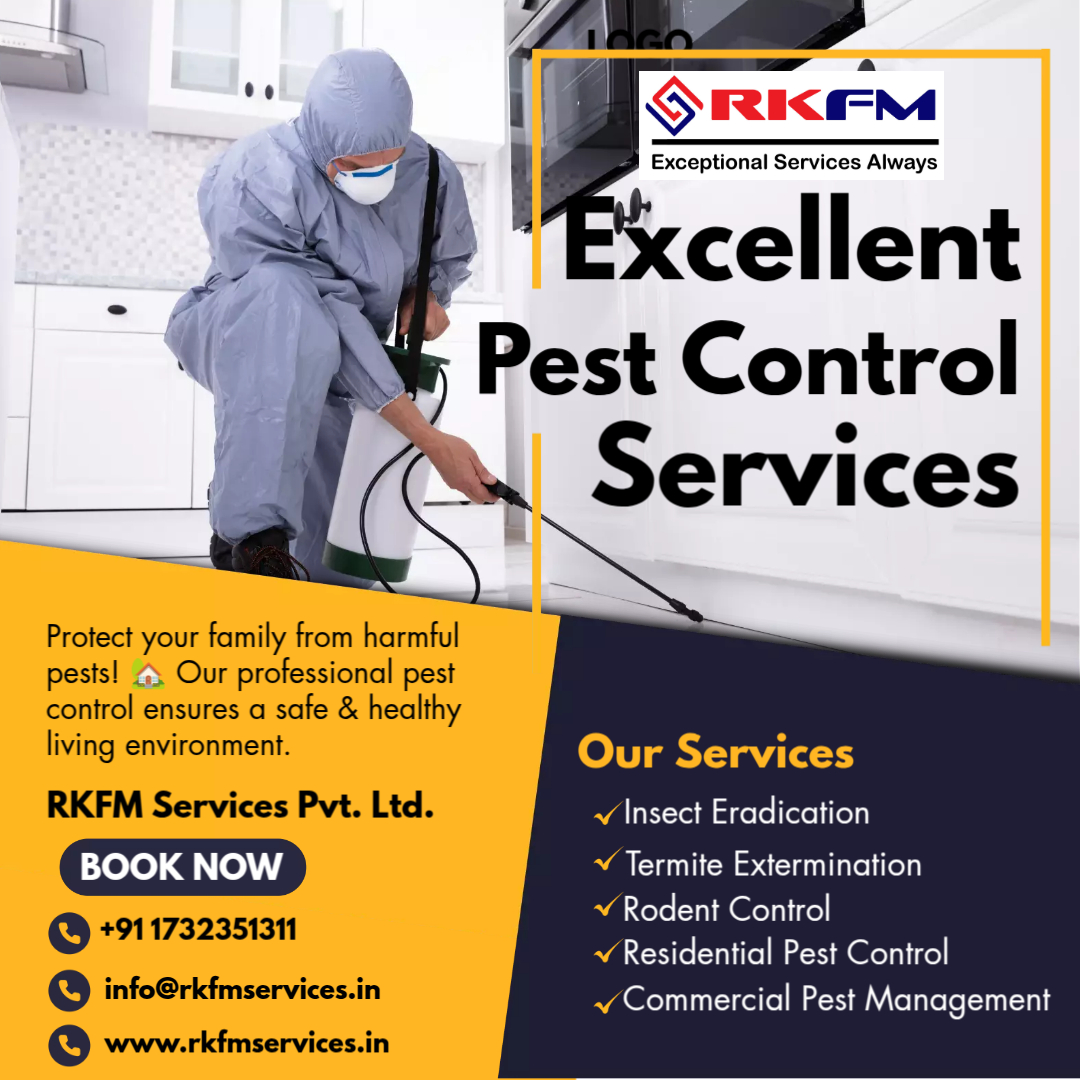 rkfmservices's tweet image. Protect your family from harmful pests! 🏡 Our professional pest control ensures a safe &amp;amp; healthy living environment.#PestControlServices #HealthyHome #BugFreeLiving #CleanSurroundings #SafeFamily #TermiteSolution #RodentFreeHome #EcoPestControl #HygieneCare #PestPrevention