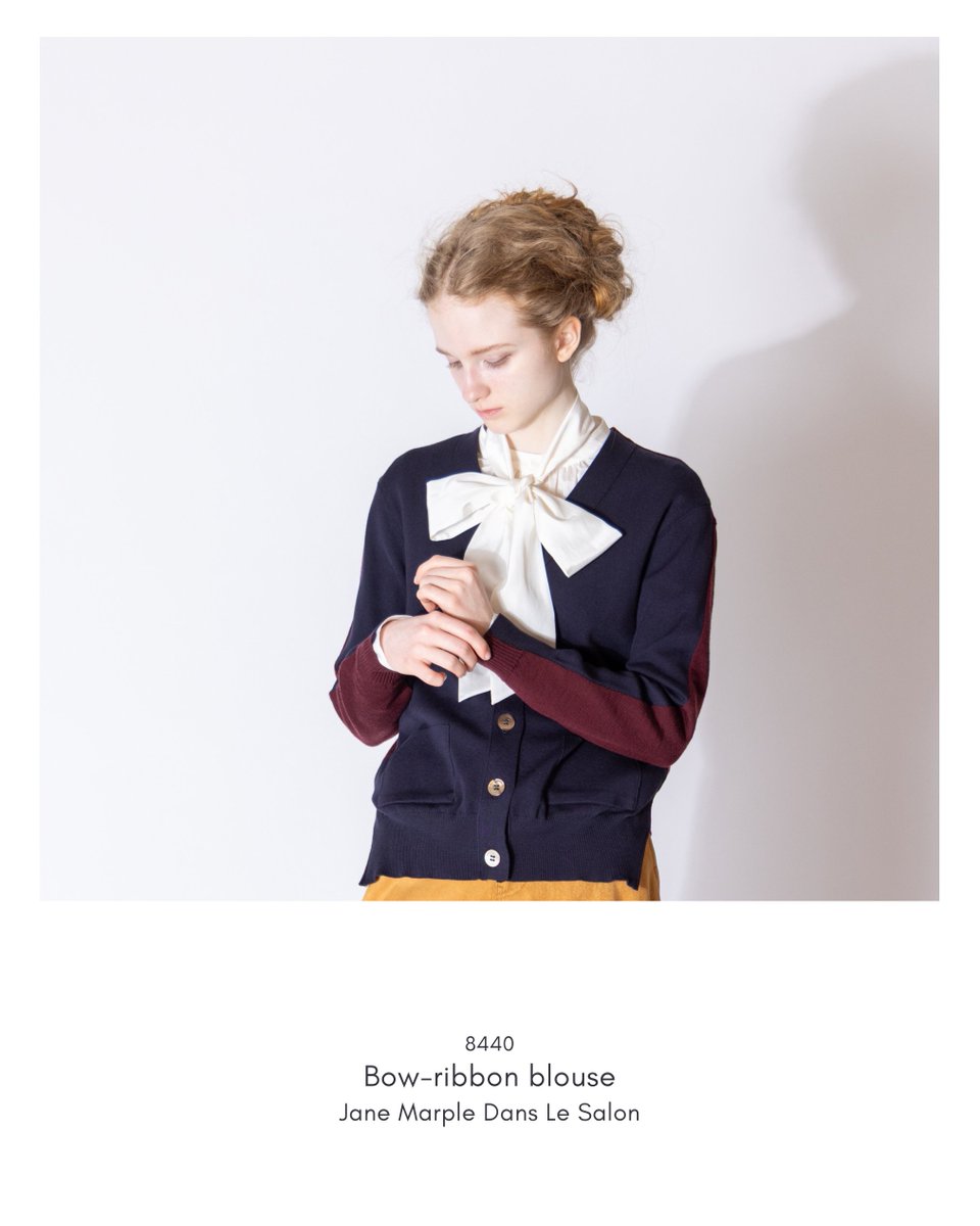 bow.a ボウエー RIBBON BLOUSE リボンブラウス bow.a ボウエー RIBBON BLOUSE リボンブラウス