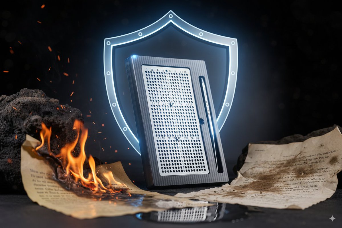 Stainless Resolve

🔥🛡️ Paper fears fire, water, and time. Stainless steel doesn’t even blink. Kryptodots keeps your seed intact.
 kryptodots.com
 #SeedPhraseBackup #CryptoDurability #SelfCustody #ColdStorage