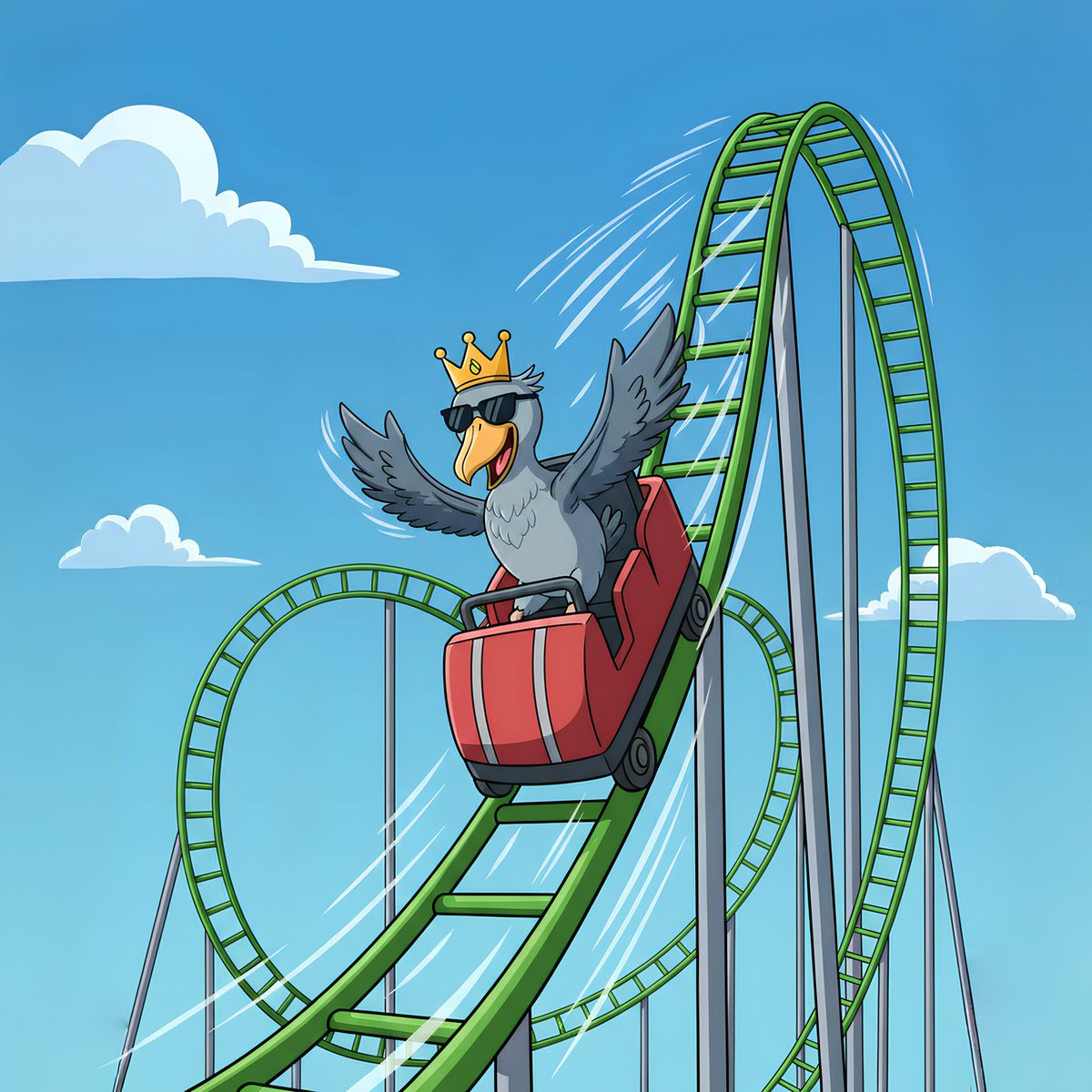 Billy is a rollercoaster 🎢 Every dip = loading the next pump 🚀 #BillyCoin #CryptoMeme #Rollercoaster