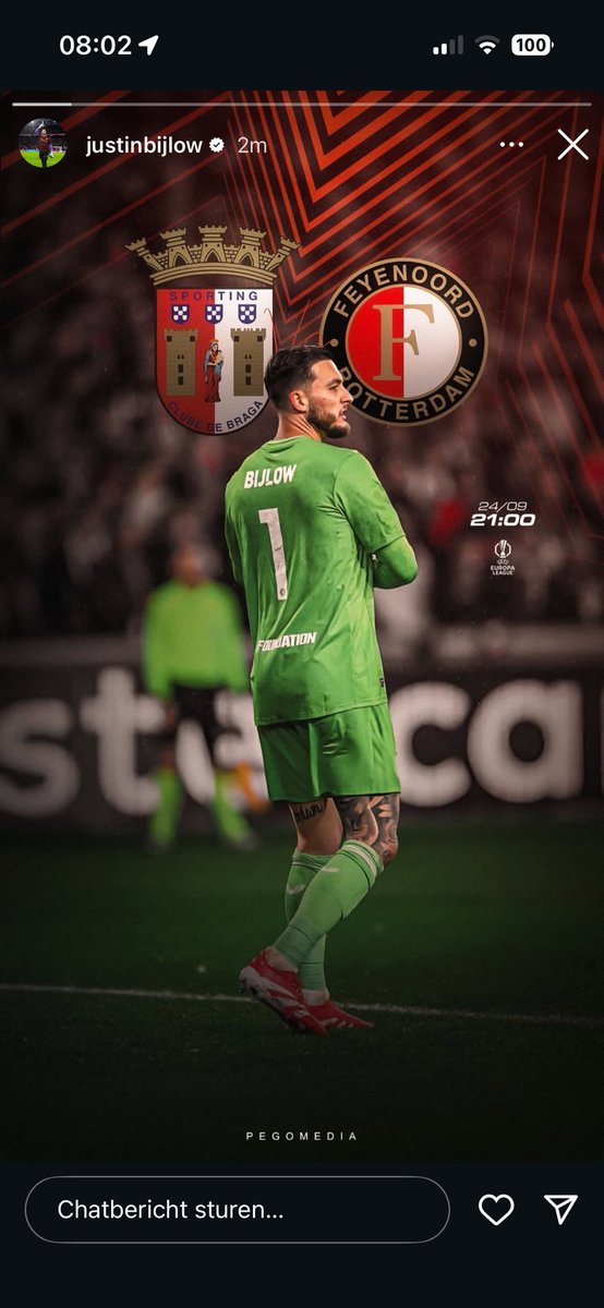 Justin op goal vanavond?