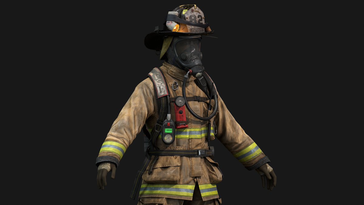 ZedSkipper's tweet image. [wip] Firefighter set for #s8box
but now i&apos;m thinking! that could have been a really good hazmat suit for #rust :))