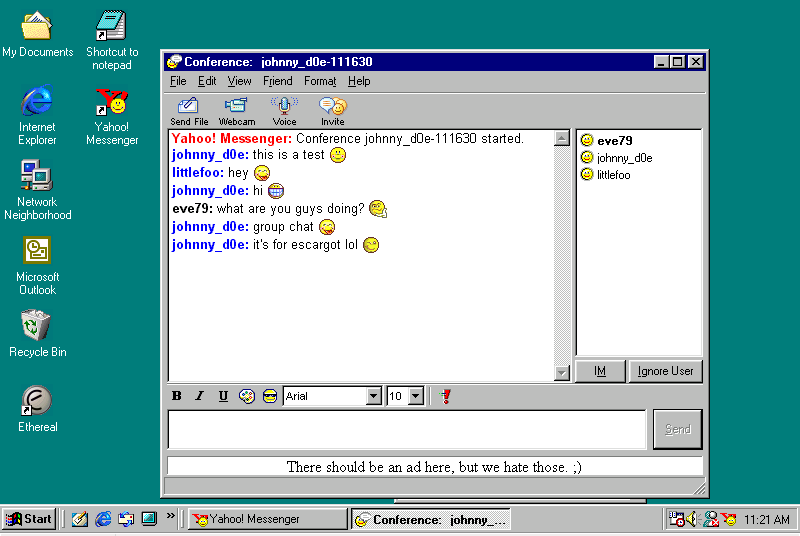 AdelTalebi's tweet image. ما مثل هم نیستیم! 

چون من سال ۱۳۷۹، توی ویندوز ۹۵، توی یکی از چت‌روم‌های یاهو، با همسرم آشنا شدم. 

تو کجا آشنا شدی؟