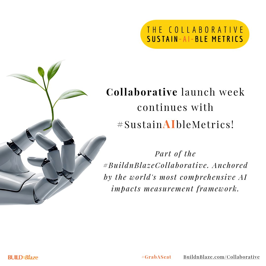 BuildnBlaze's tweet photo. Sustainable energy needs more than passion. 🌍

Launching #BuildnBlazeCollaborative's SustainAIble Metrics at #SDG7 Forum with @RadiaFunna’s method anchoring IEEE P7100 AI standard.

Track/report: ⚡️🌊🥵💧♻️
#GrabASeat: https://t.co/BozVM7KKpR

#AISustainability #UNGA2025 #17at17 https://t.co/XyDUMwRHt0