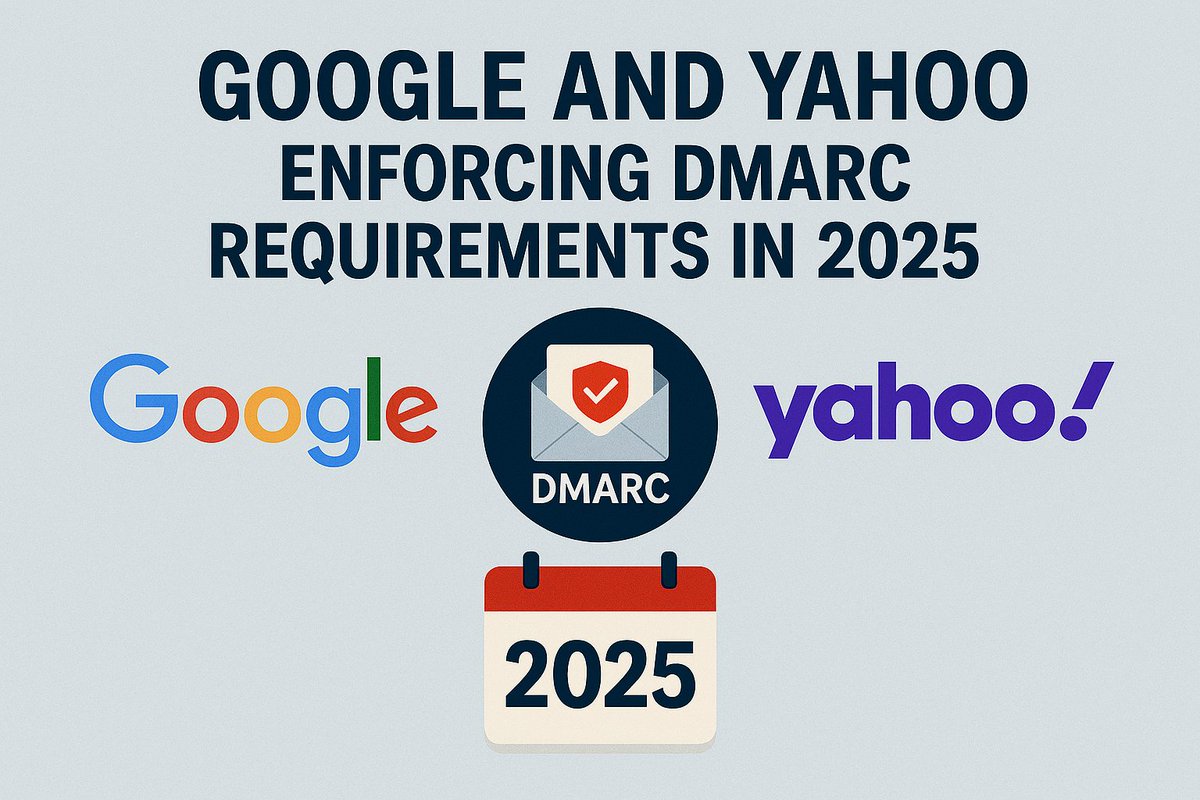 hubtechnical's tweet image. 📢Google & Yahoo are enforcing DMARC requirements in 2025. If you’re not compliant, your emails may never reach your customers.
✅Don’t wait until it’s too late - EasyDMARC makes it simple.
➡️ hubtech.com/contact-us/
#HUBTech #Deliverability #DMARC #Compliance #emailsecurity