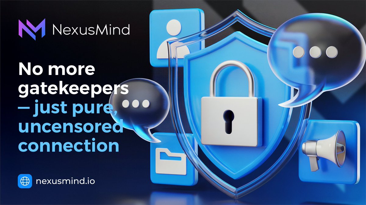 MyNexusMind's tweet image. 🧬 Say goodbye to central control.

🏙 #NexusMind gives you full ownership of your data, your voice &amp;amp; your feed.

🗣🔐 No more gatekeepers—just pure, uncensored connection.

$UNMD $NMD