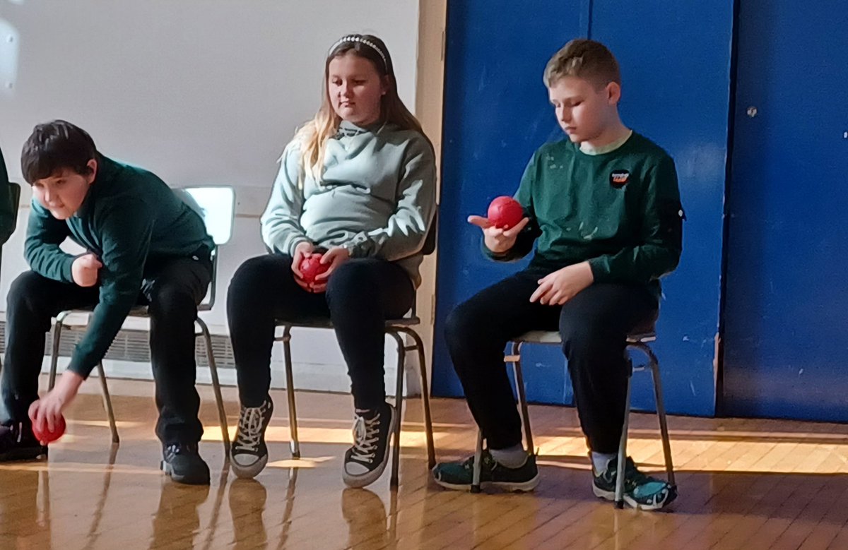 A huge thank you to Alan for another fantastic #Boccia session this morning #ENJOYTHEGAME #sports #inclusivesports  #BocciaEngland #learningnewskills #funlearning <a href="/Scarboccia/">Scarboccia</a>