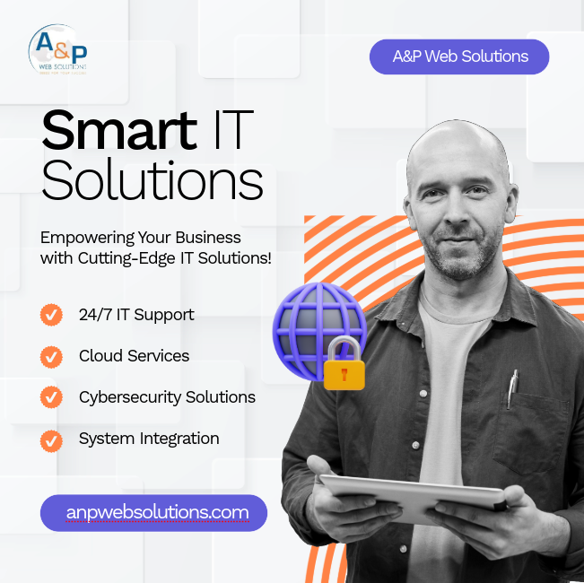anpwebsolutions's tweet image. Level up your business with Smart IT Solutions! 🚀

A&amp;amp;P Web Solutions offers cutting-edge services to keep your operations running smoothly, securely, and efficiently. Our services include:

✅ 24/7 IT Support
✅ Cloud Services
✅ Cybersecurity Solutions
✅ System Integration