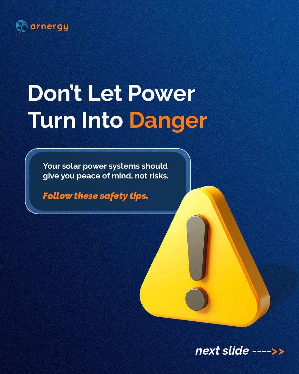arnergy's tweet image. ⚠️ Some solar habits are silently dangerous.

Are you guilty of any of these? 👉 Swipe to find out.

#solar #solartips #invertersafety