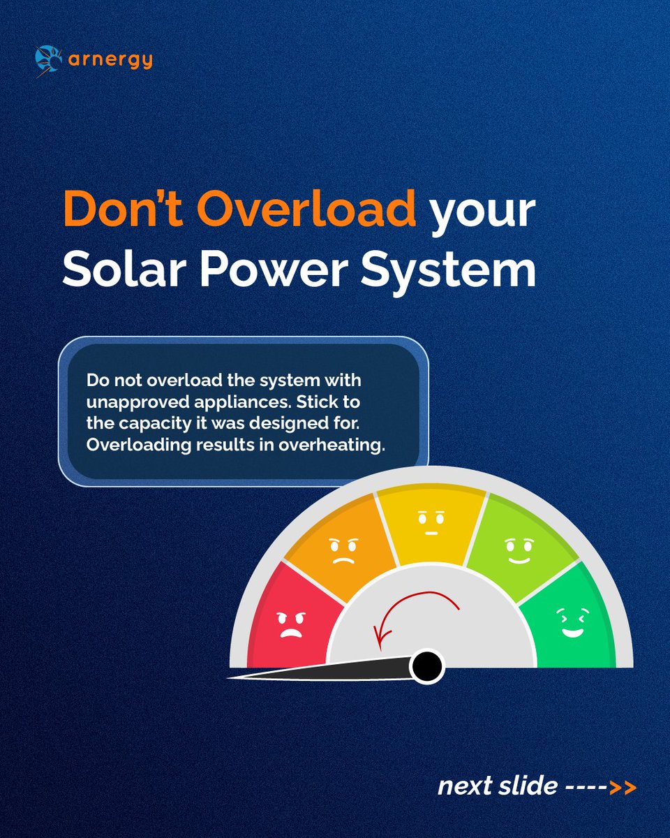 arnergy's tweet image. ⚠️ Some solar habits are silently dangerous.

Are you guilty of any of these? 👉 Swipe to find out.

#solar #solartips #invertersafety